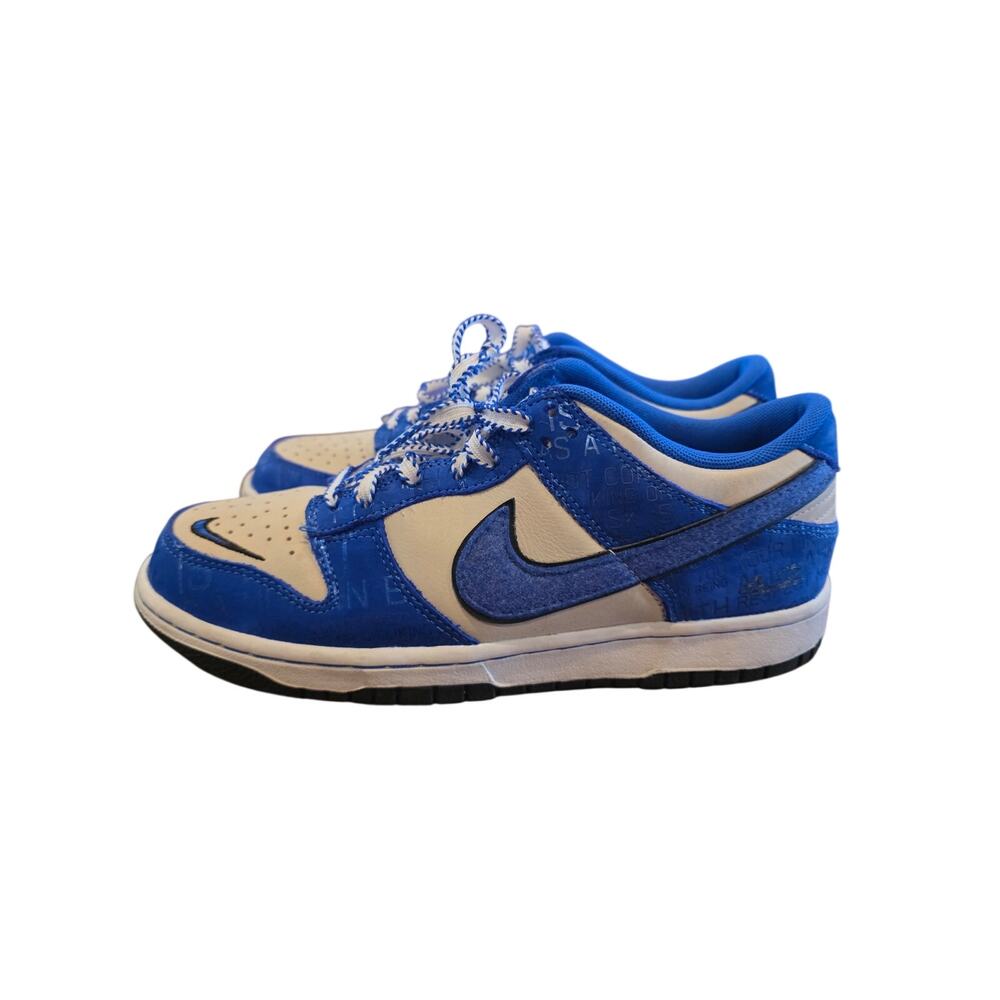 Nike Dunk Low Jackie Robinson GS 7Y DV2203-400 Blue Baseball Shoes